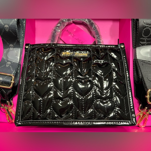 Betsey Johnson Mini Skull Satchel - Picture 2 of 7
